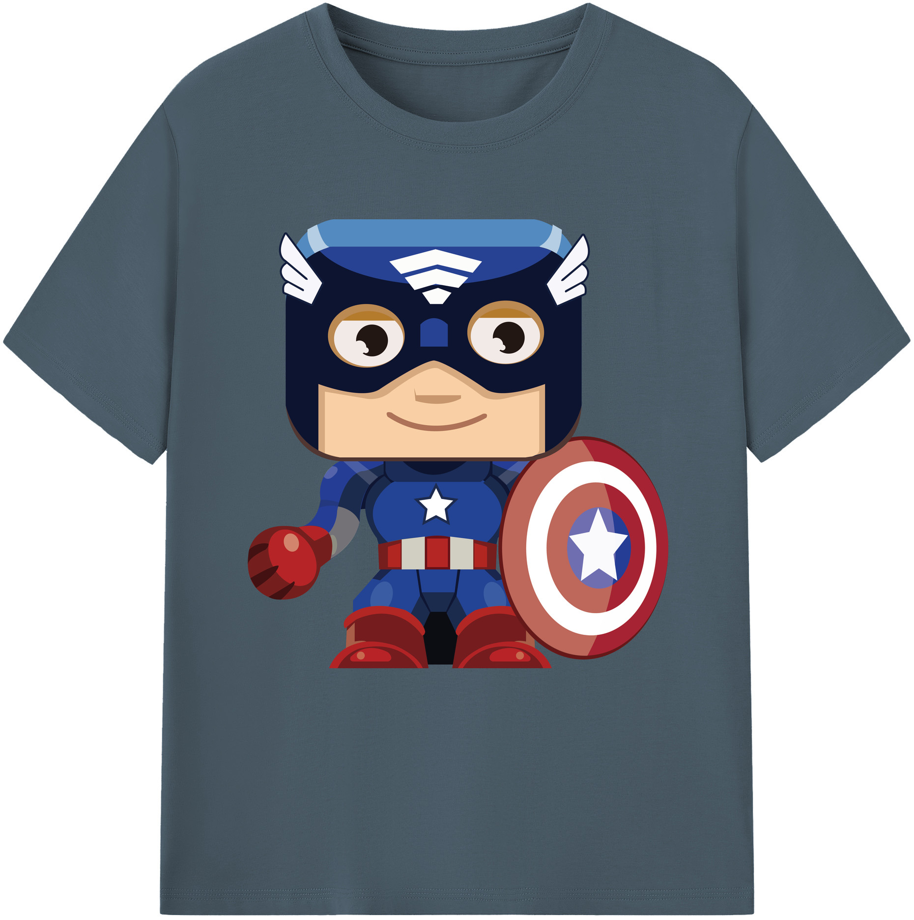 （画像用） アベンジャーズ The Avengers 綿100％半袖Tシャツ（フロントプリント）